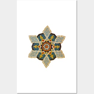 Mosaic Mandala Posters and Art